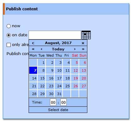 Multichannel and scheduled Publishing